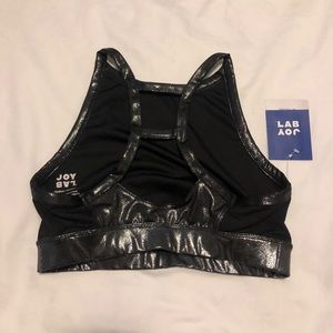 Joy Lab Sports Bra - Silver Strappy Fashion Bra